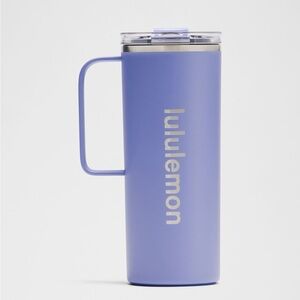 lululemon purple travel tumbler with handle